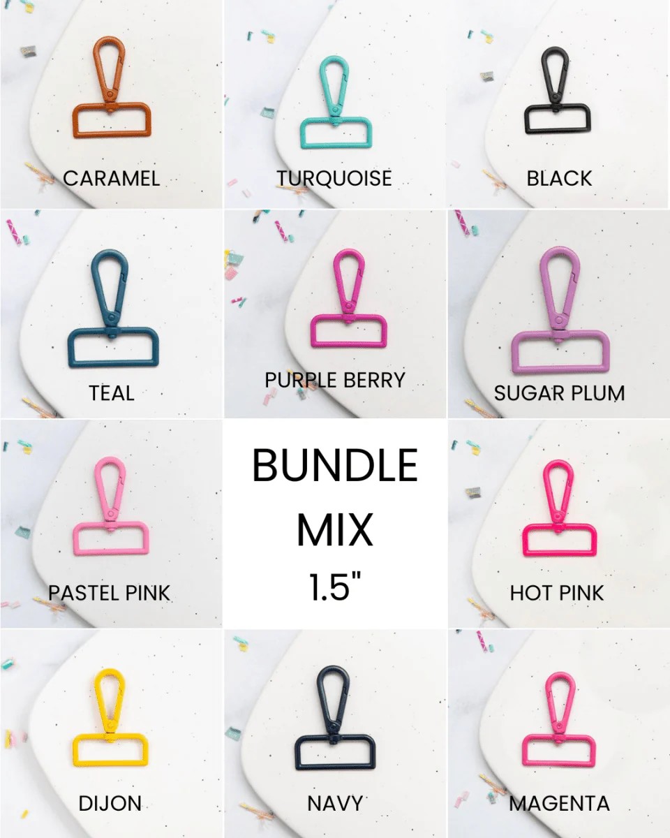 1.5” Lobster Clasp Complete 11-Color Collection | Stitch Supply Co