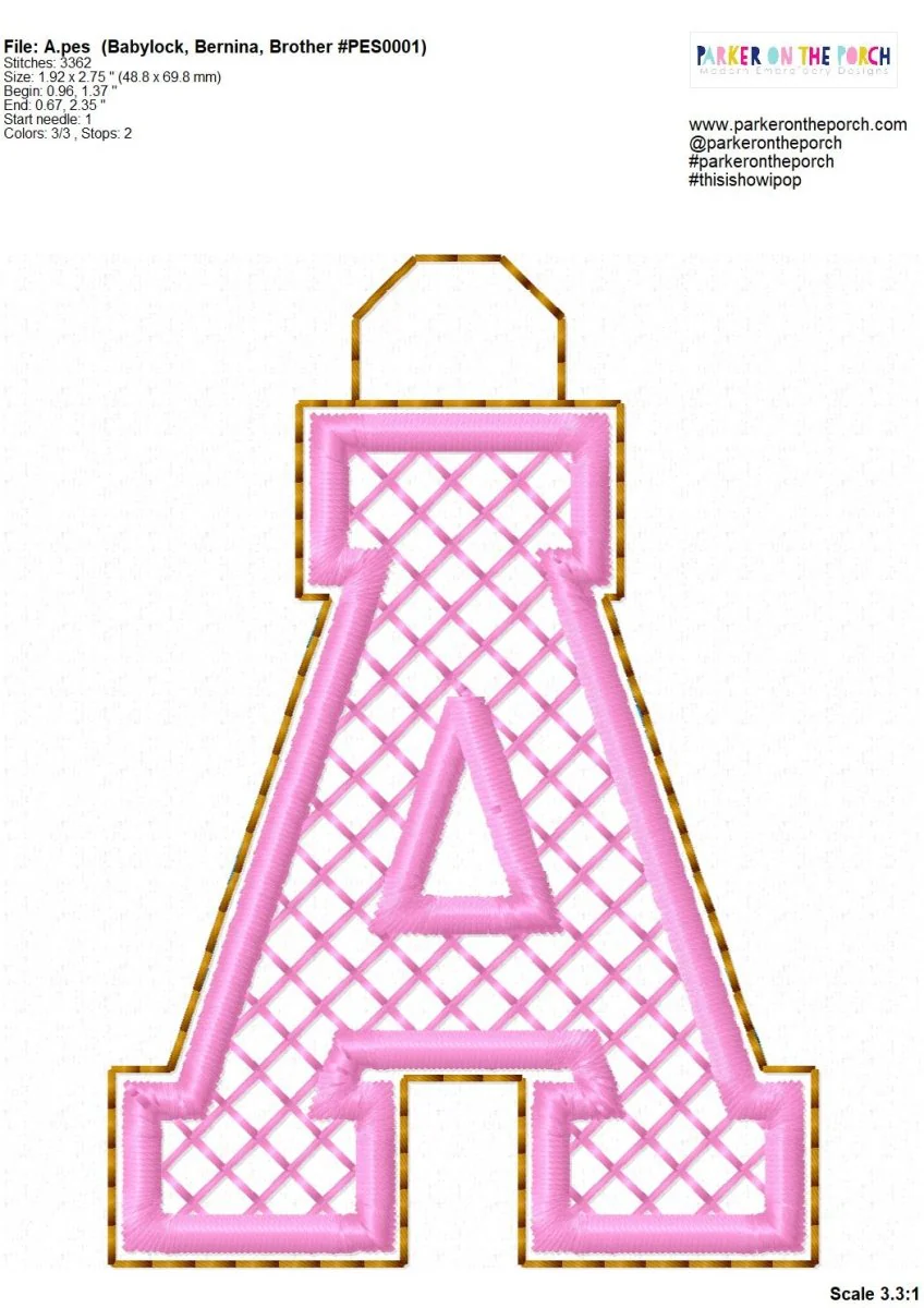 Bag Tag - Bundle - Squad Alpha Monogram Mini - Digital Download - Image 2