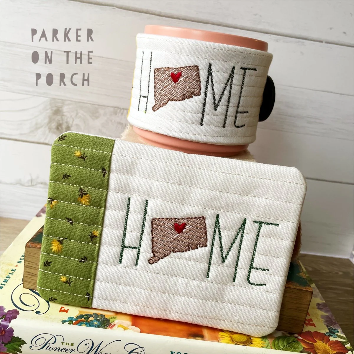 Digital Download - Home State - Mug Rug and Mug Wrap Bundle- Connecticut