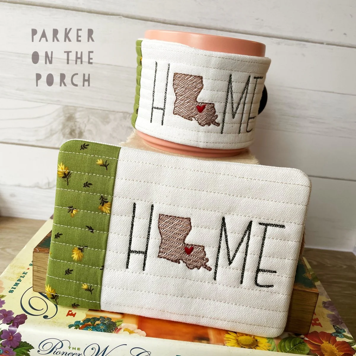 Digital Download - Home State - Mug Rug and Mug Wrap Bundle- Louisiana
