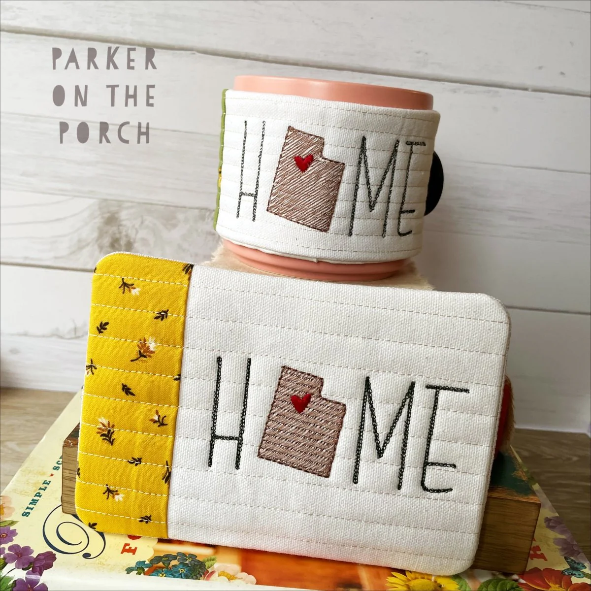 Digital Download - Home State - Mug Rug and Mug Wrap Bundle- Utah