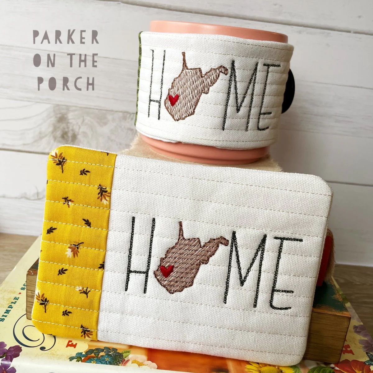 Digital Download - Home State - Mug Rug and Mug Wrap Bundle- West Virginia