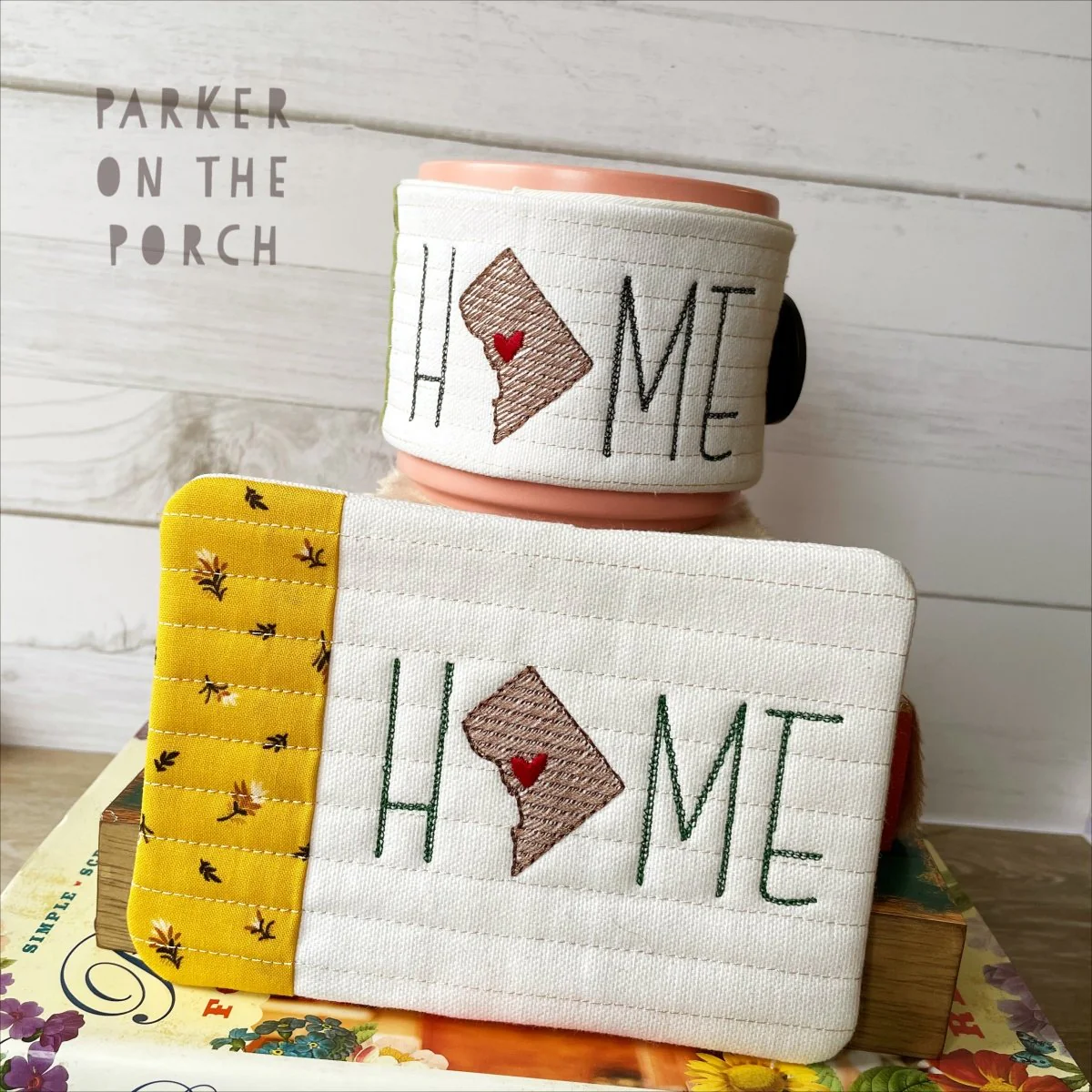 Digital Download - Home State - Mug Rug and Mug Wrap Bundle- District of Columbia ( DC )
