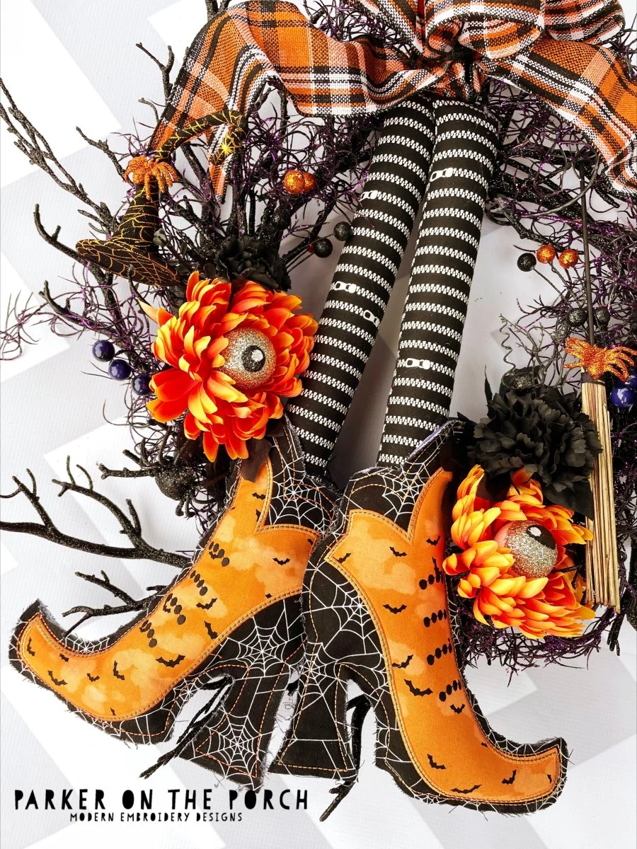 Digital Download- 3D Witch Shoes and Legs- In the Hoop