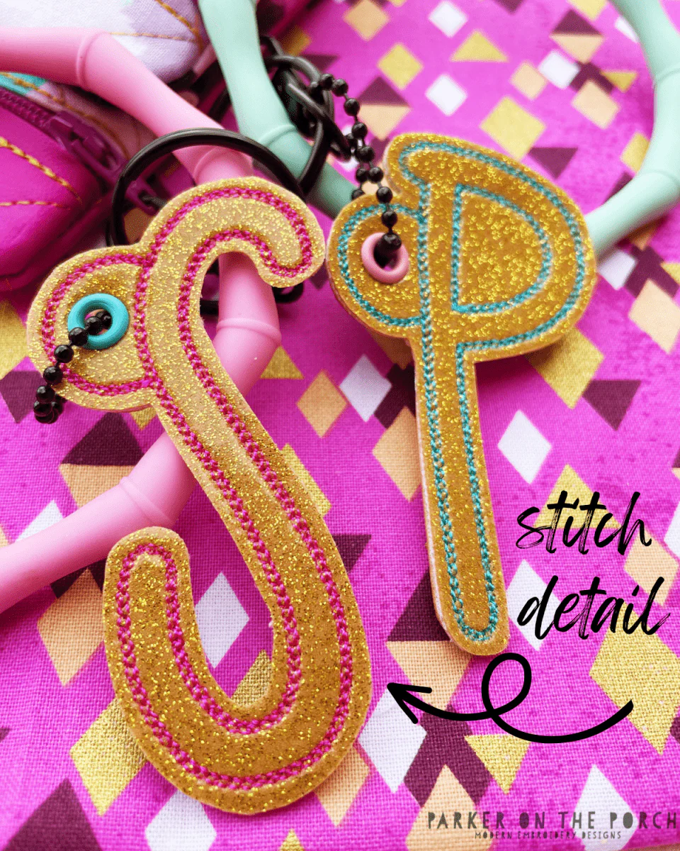 Digital Download - Alpha XL Monogram- Mr. Stretch Chain Stitch Charm Set - Image 2