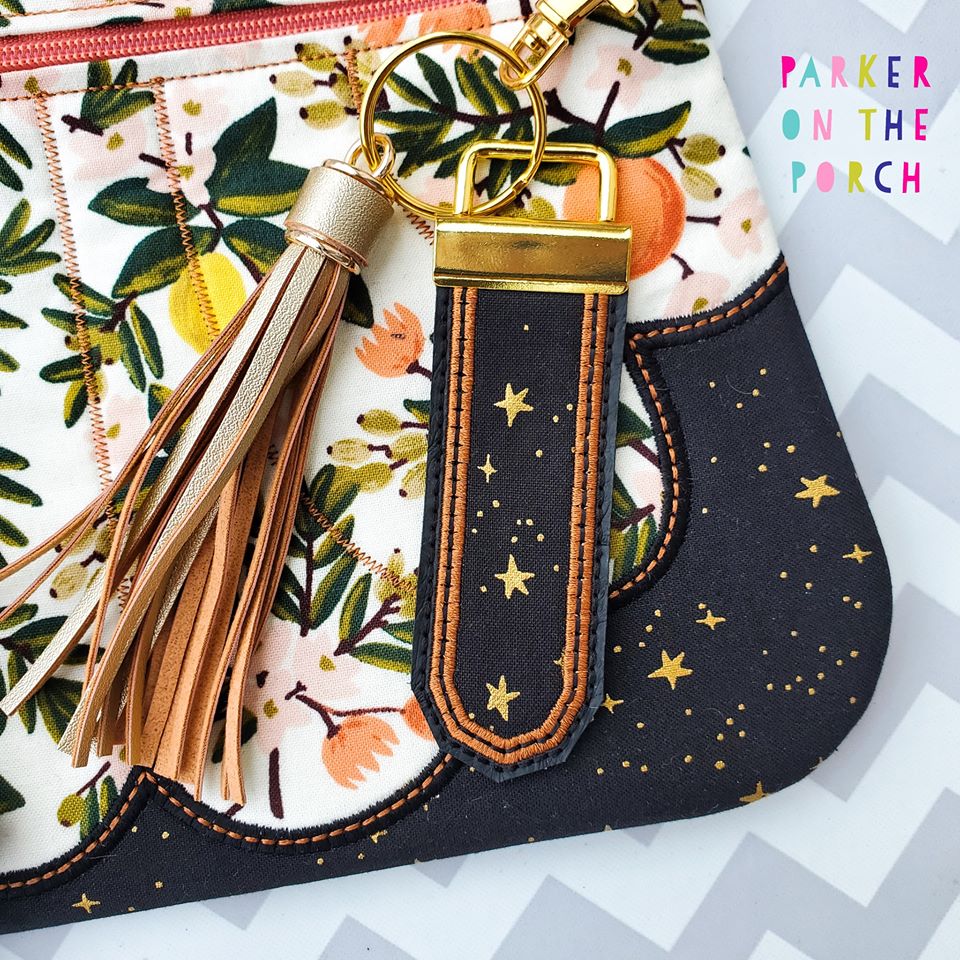 Digital Download- Applique Flag Fobs KeyFob