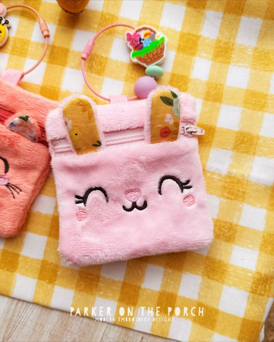 Digital Download - Backpack Buddy Zipper Bag- Bunny