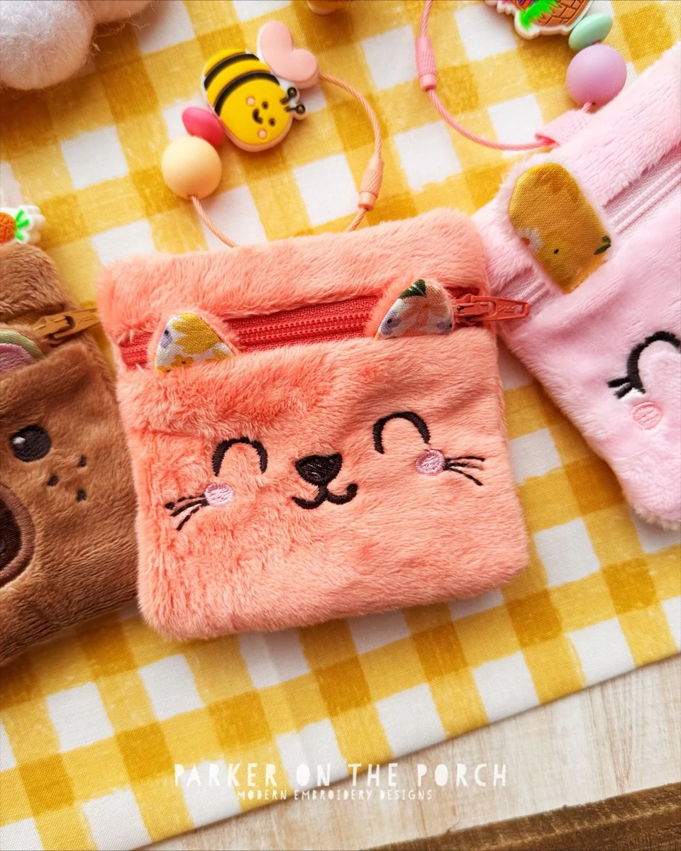 Digital Download - Backpack Buddy Zipper Bag- Kitty