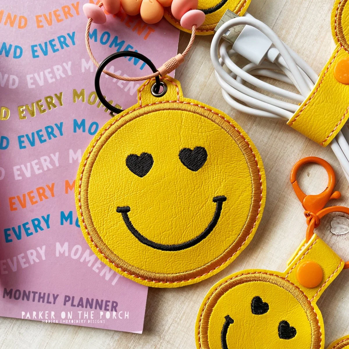 Digital Download- Bag Tag- Boho Smiley