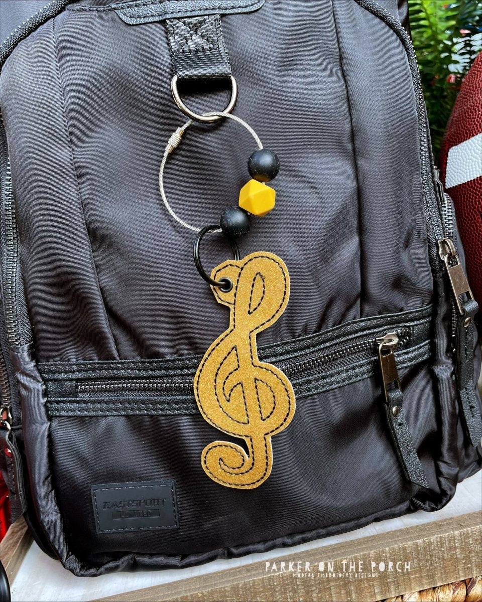 Digital Download- Bag Tag- Choir - Treble Clef - Image 2