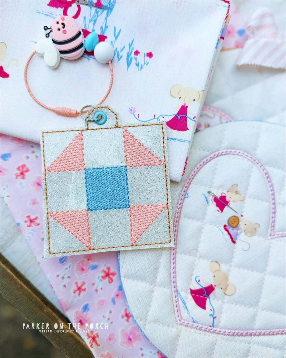 Digital Download- Bag Tag- Quilt Block- Shoo fly