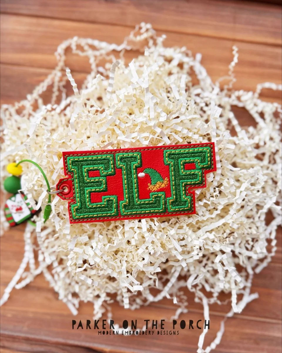 Digital Download- Bag Tag- Squad- Elf