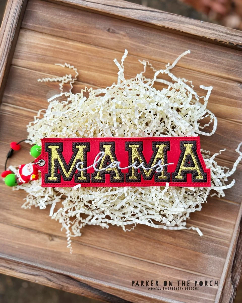 Digital Download- Bag Tag- Squad- Mama Claus