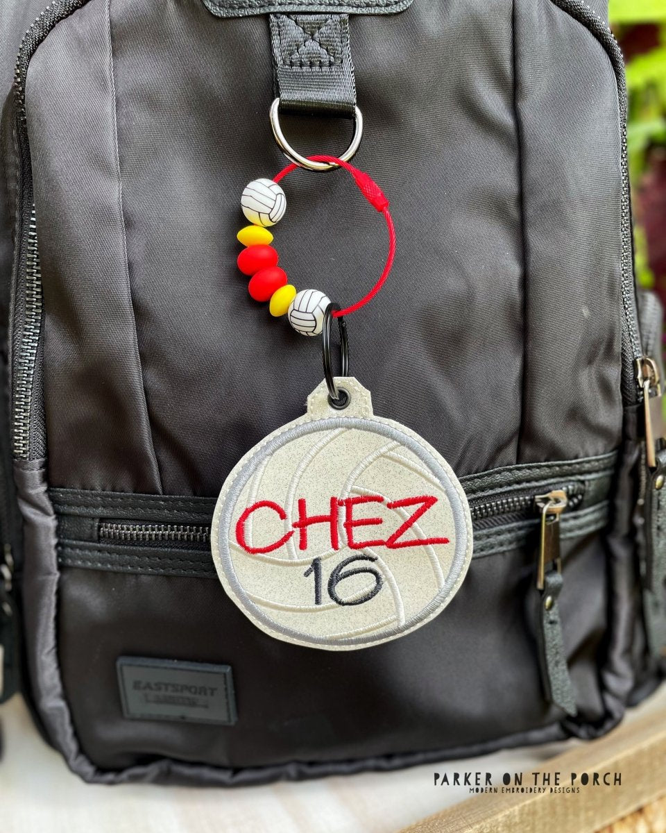Digital Download- Bag Tag- Volleyball - Image 2