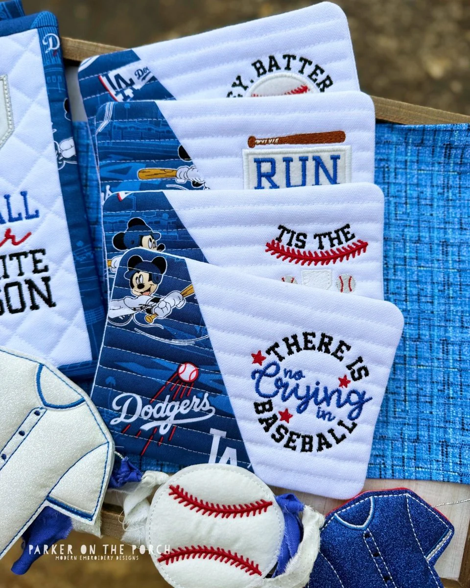 Digital Download - Baseball Season Collection- Mug Rug - BUNDLE