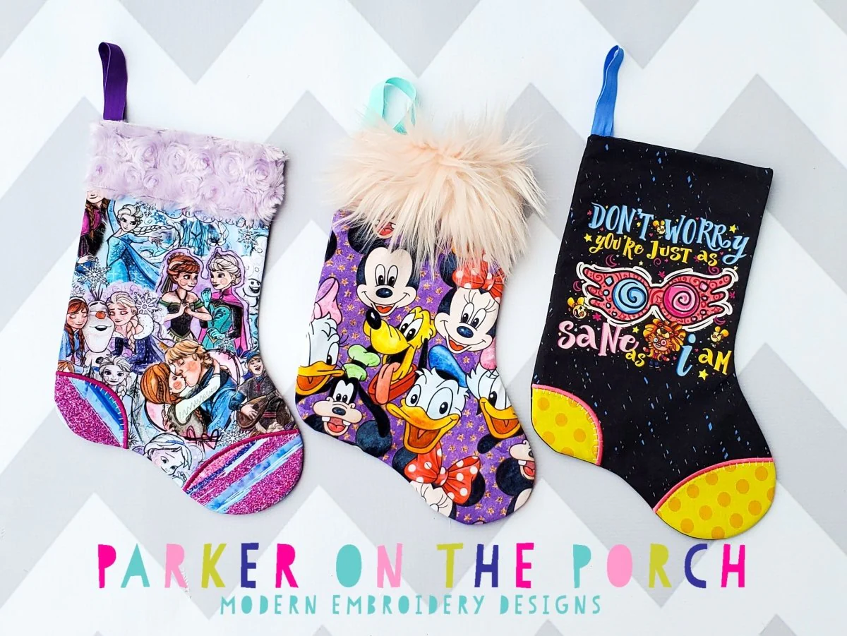 Digital Download- Basic Fur Christmas Stocking - Image 2