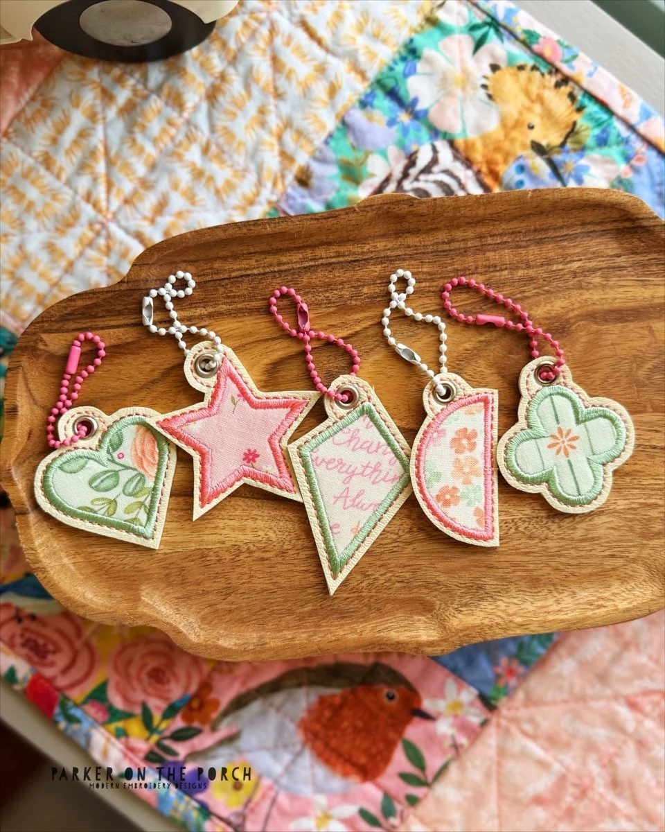Digital Download - Basic Shapes Charm - Set 2 Applique