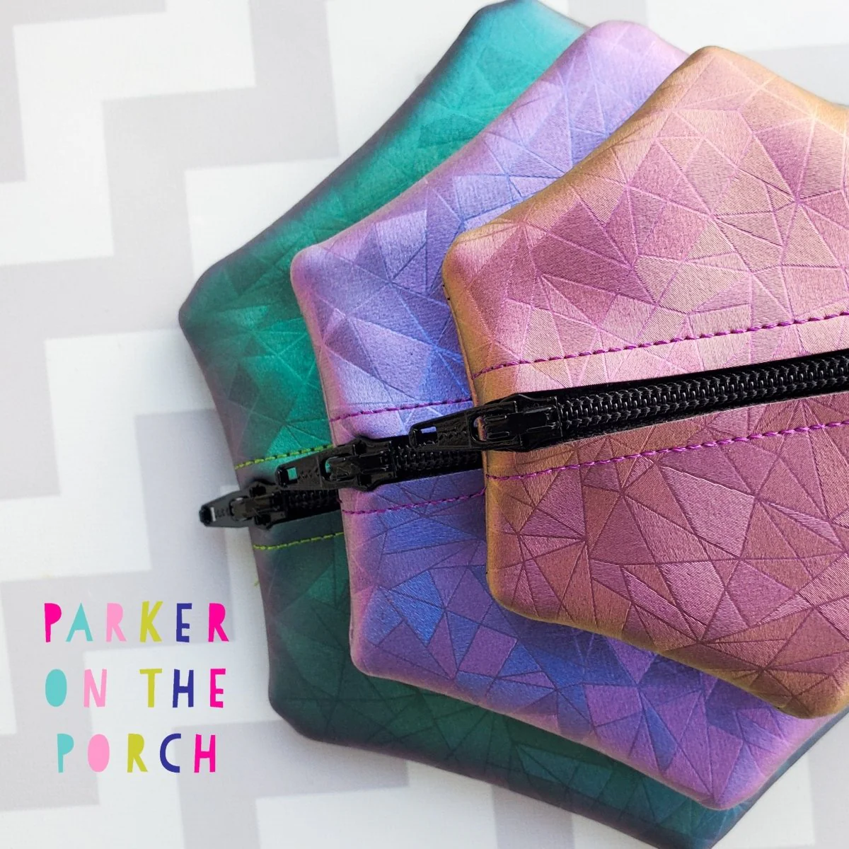 Digital Download- Size 3- Basic Zipper Bag- Hexagon - Image 3