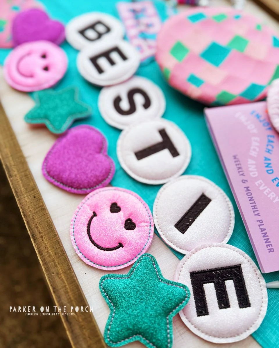 Digital Download - Besties Friendship Bracelet Puff Banner