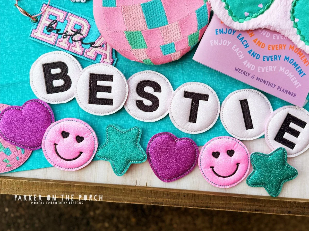 Digital Download - Besties Friendship Bracelet Puff Banner - Image 4