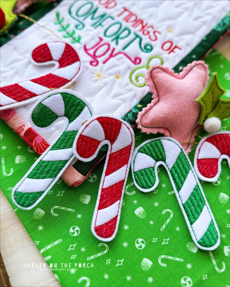Digital Download - Candy Cane Puff Banner