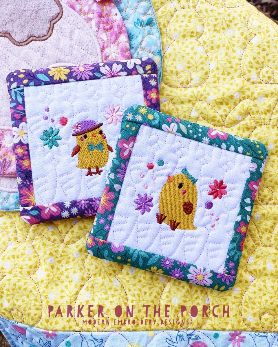 Digital Download - Chick Coaster Set