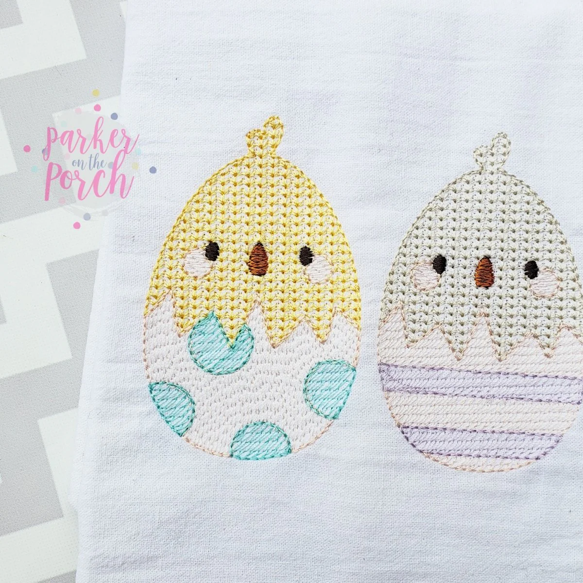 Digital Download- Chick Eggs Trio Embroidery Fill - Image 2