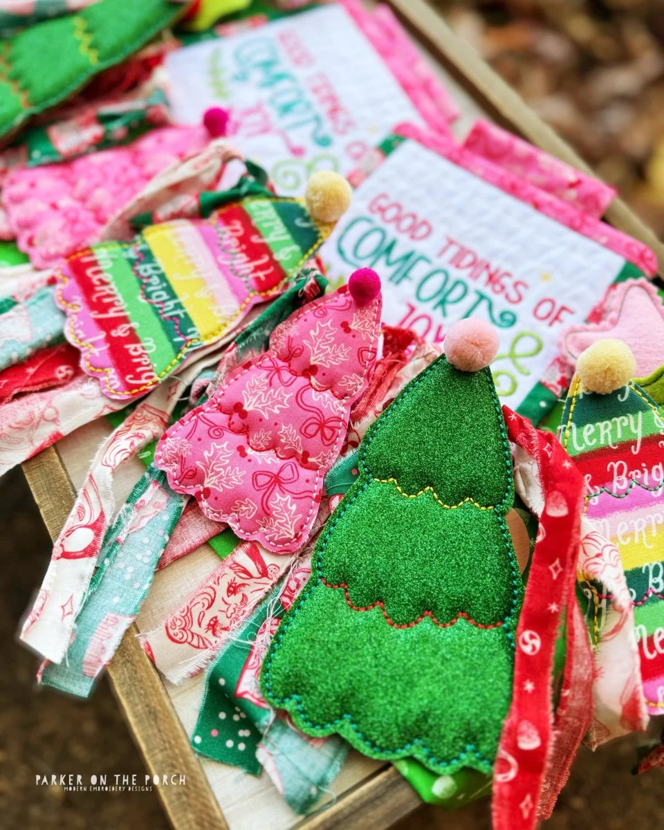 Digital Download - Christmas Tree Puff Banner