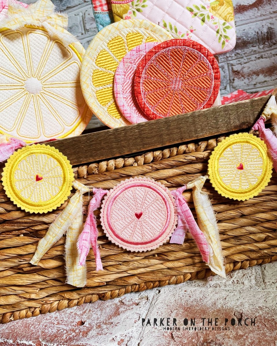 Digital Download - Citrus Banner & Feltie Set