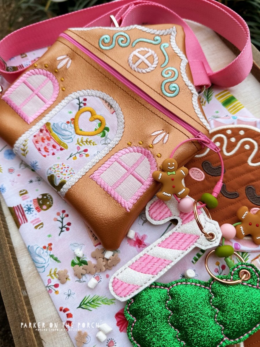 Digital Download - Zipper Size 3- Clean Stitch Gingerbread Zipper Bag - Image 2