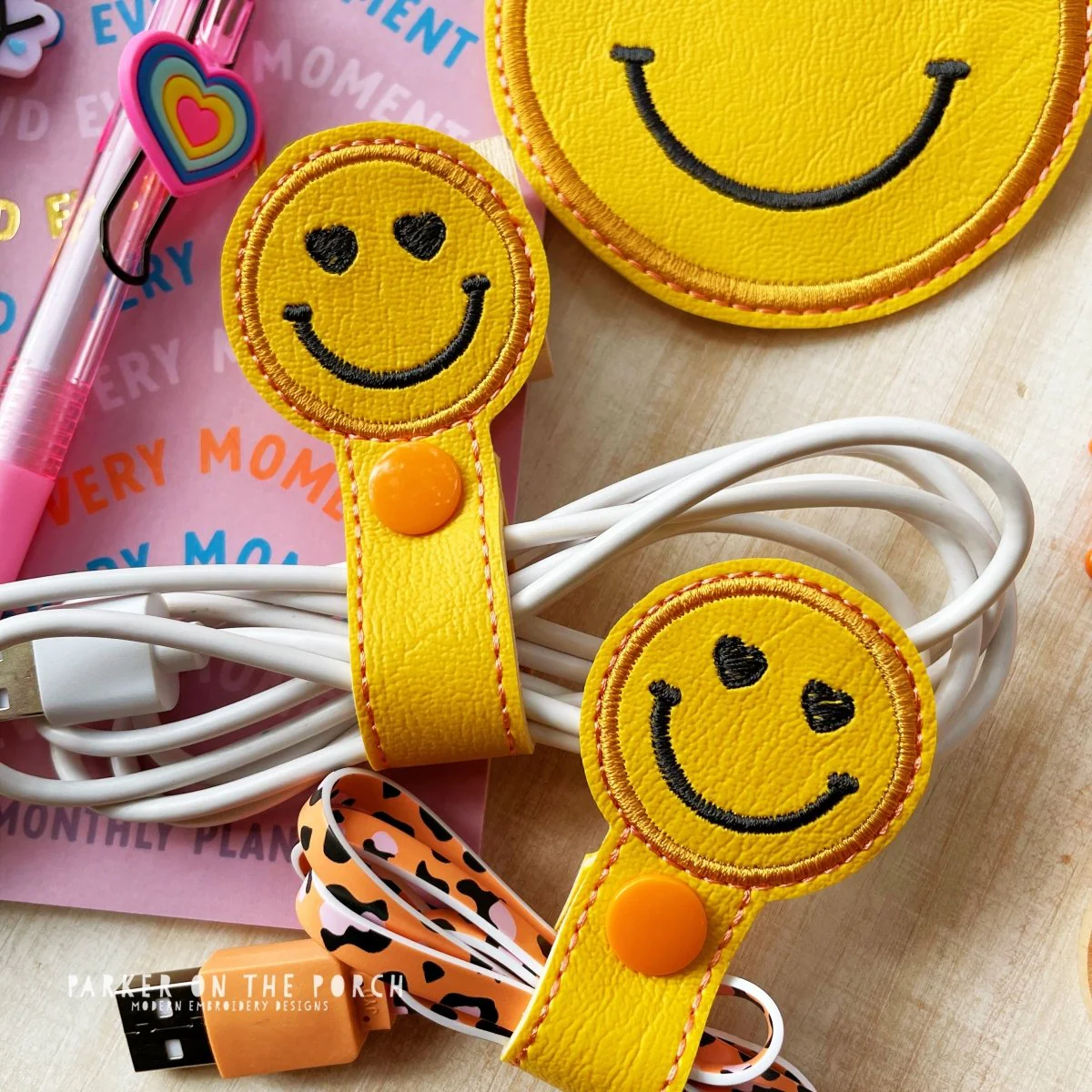Digital Download- Cord Keeper 2.0 - Boho Smiley