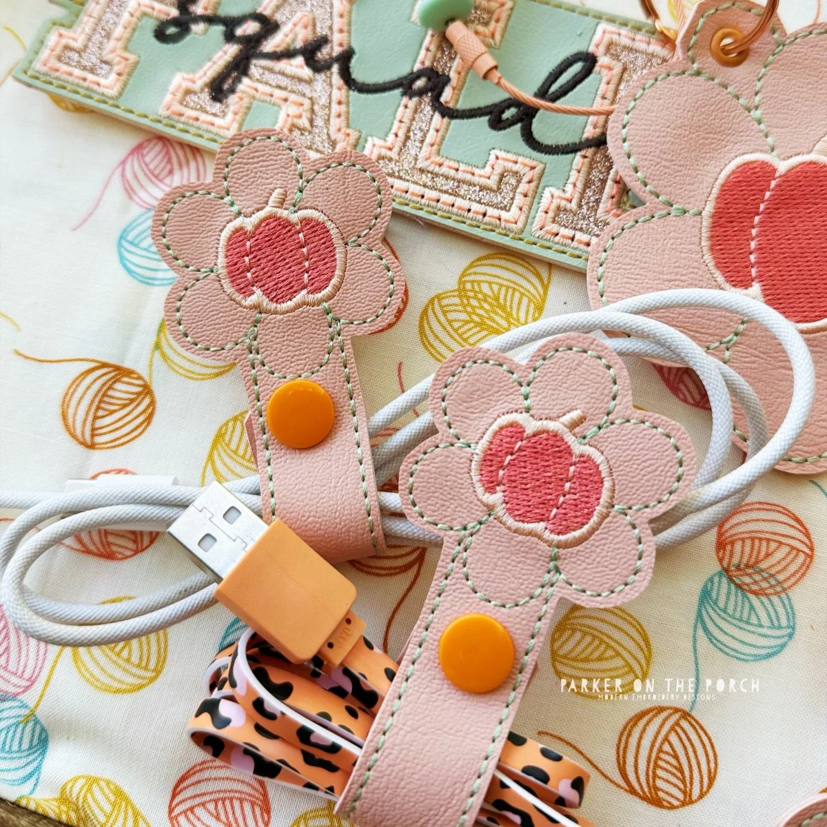 Digital Download- Cord Keeper 2.0 - Pumpkin Daisy