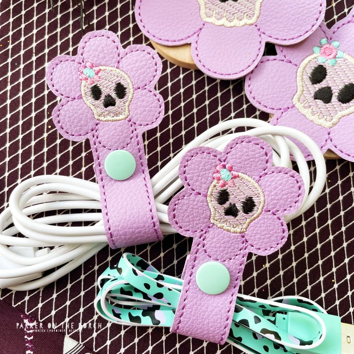 Digital Download- Cord Keeper 2.0 - Skeleton Daisy
