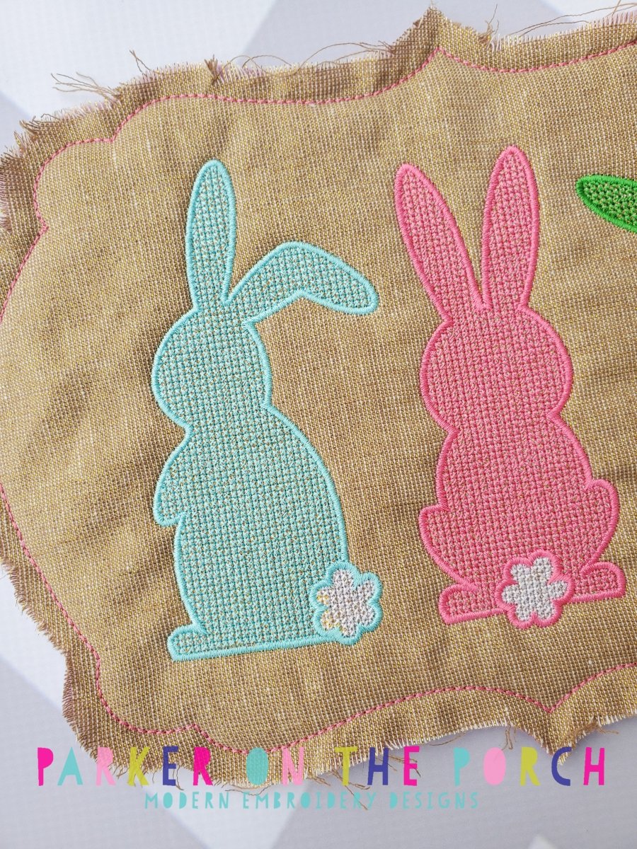 Digital Download- Cross Stitch Bunny Trio - Embroidery Fill - Image 3