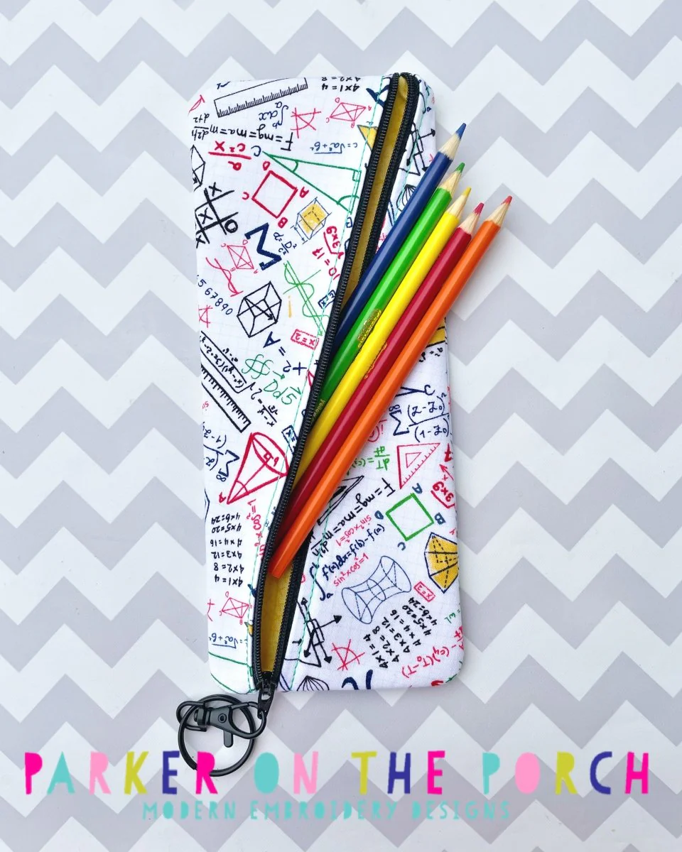 Digital Download- Diagonal Pencil Case Zipper Bag