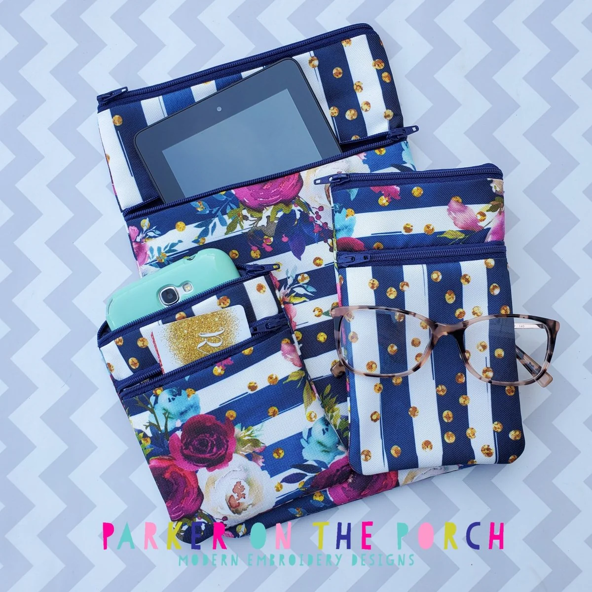 Digital Download- Size 3 - Top Zip Double Zipper Vertical Zipper Bag - Image 3