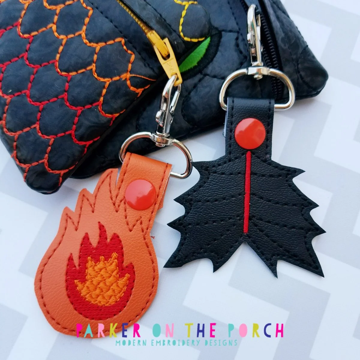 Digital Download- Dragon Snaptab Set ( Tail & Fire )