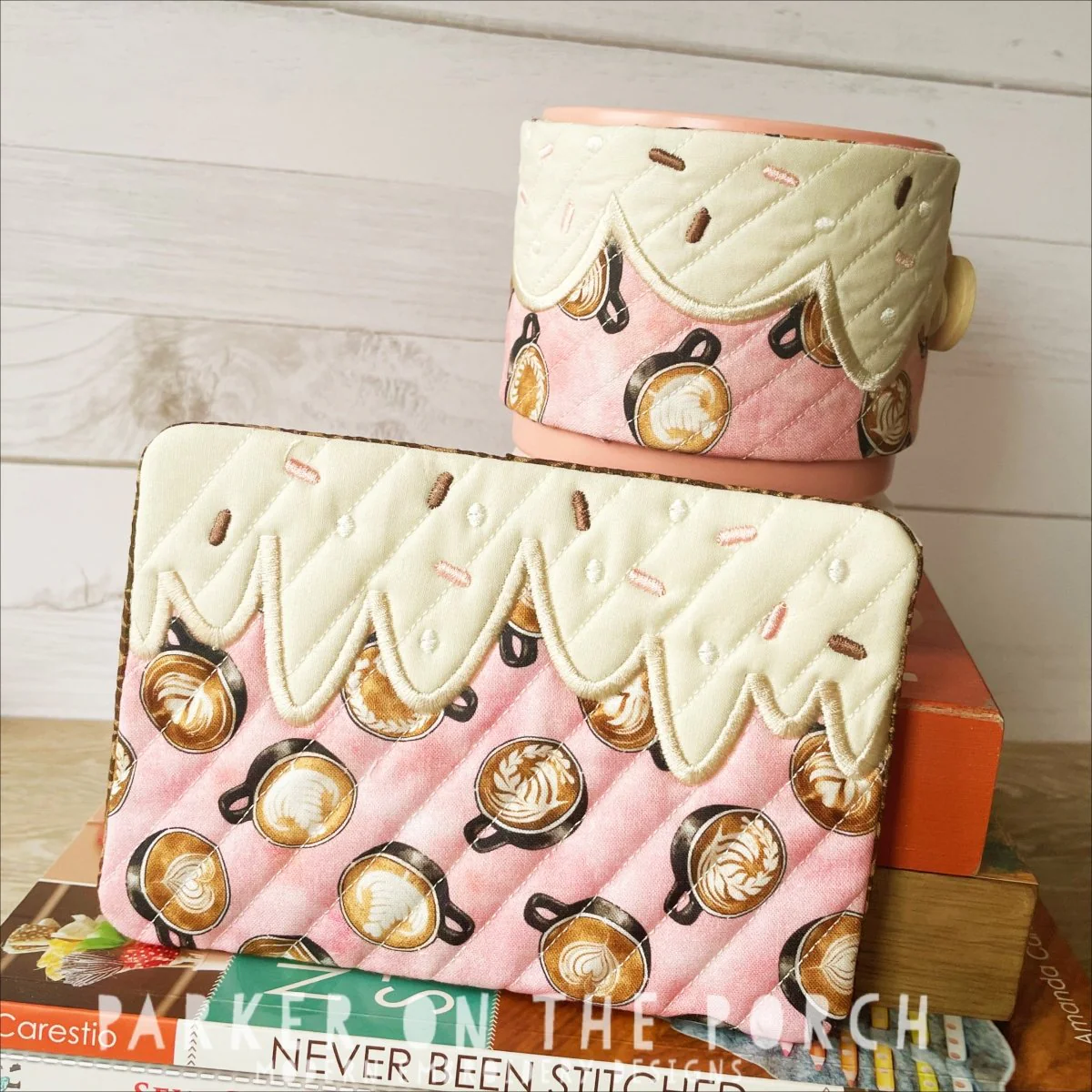 Digital Download - The Drip Donut Mug Rug and Mug Wrap Bundle