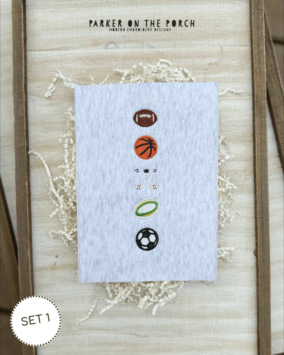 Digital Download- Embroidery Fill - Micro Sports- Set 1