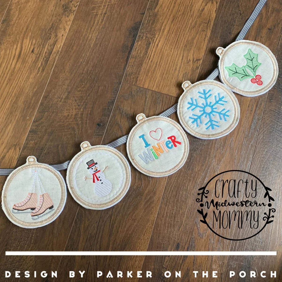 Digital Download- Embroidery Hoop Banner- Winter Set - Image 5