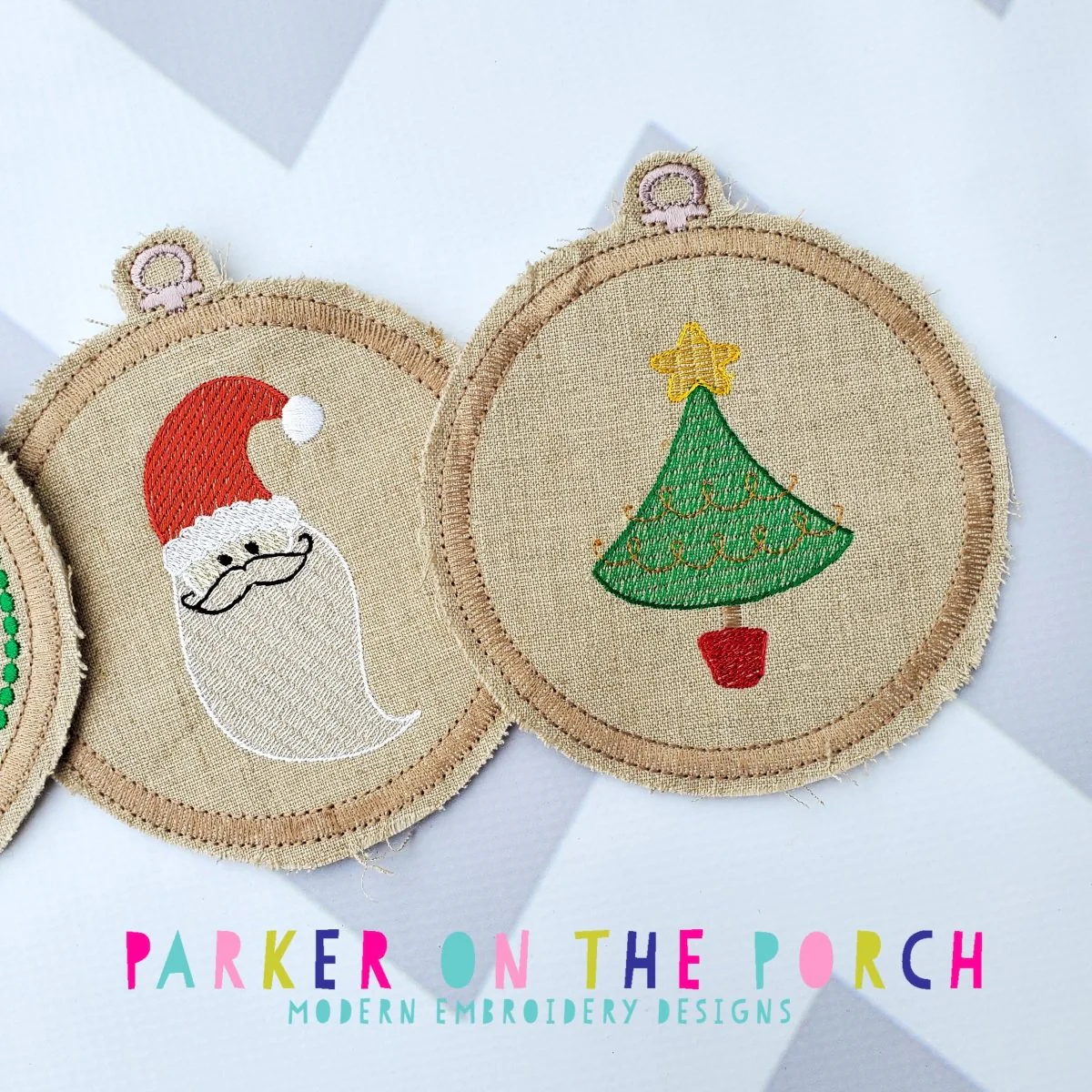 Digital Download- Embroidery Hoop Christmas Banner Set - Image 2