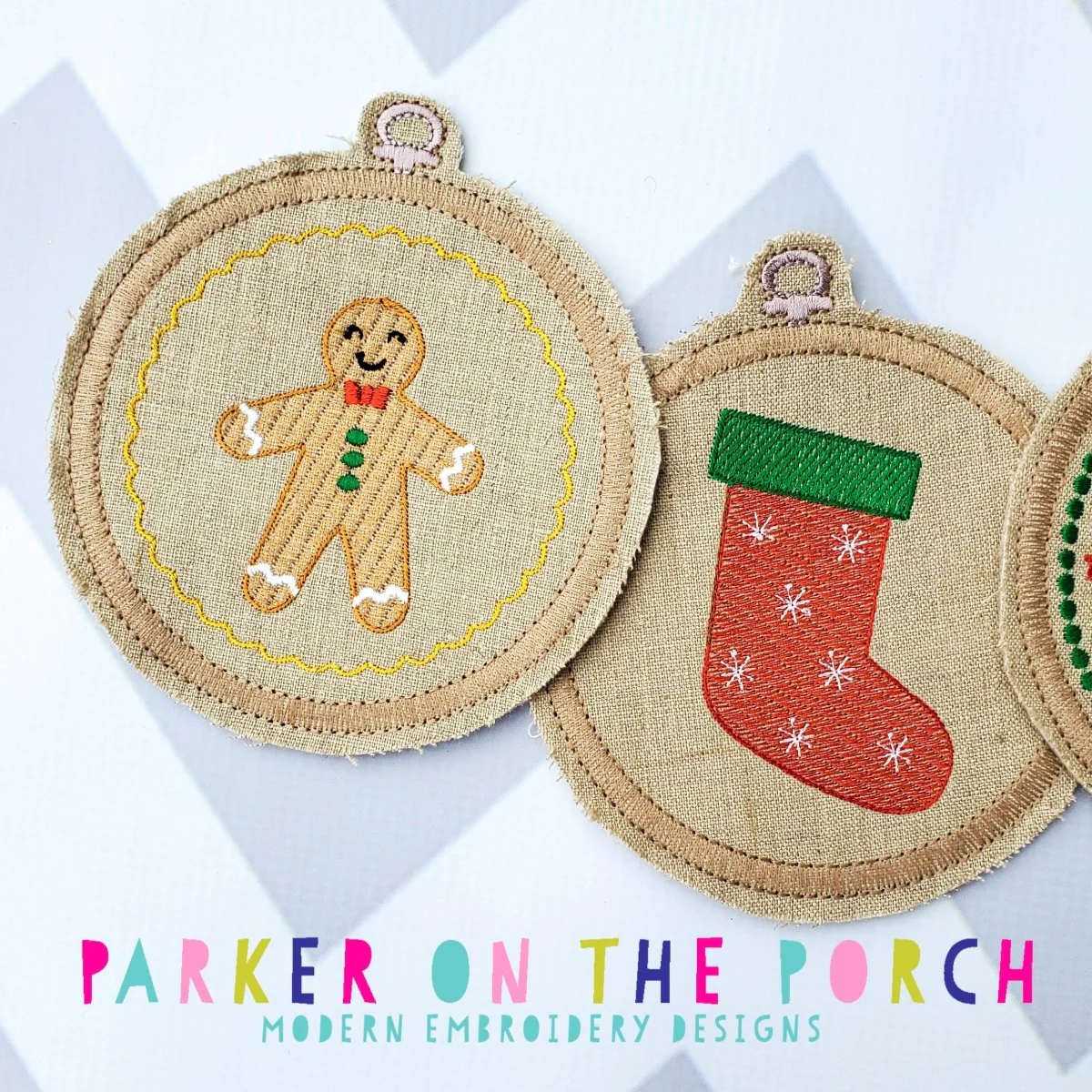 Digital Download- Embroidery Hoop Christmas Banner Set - Image 3