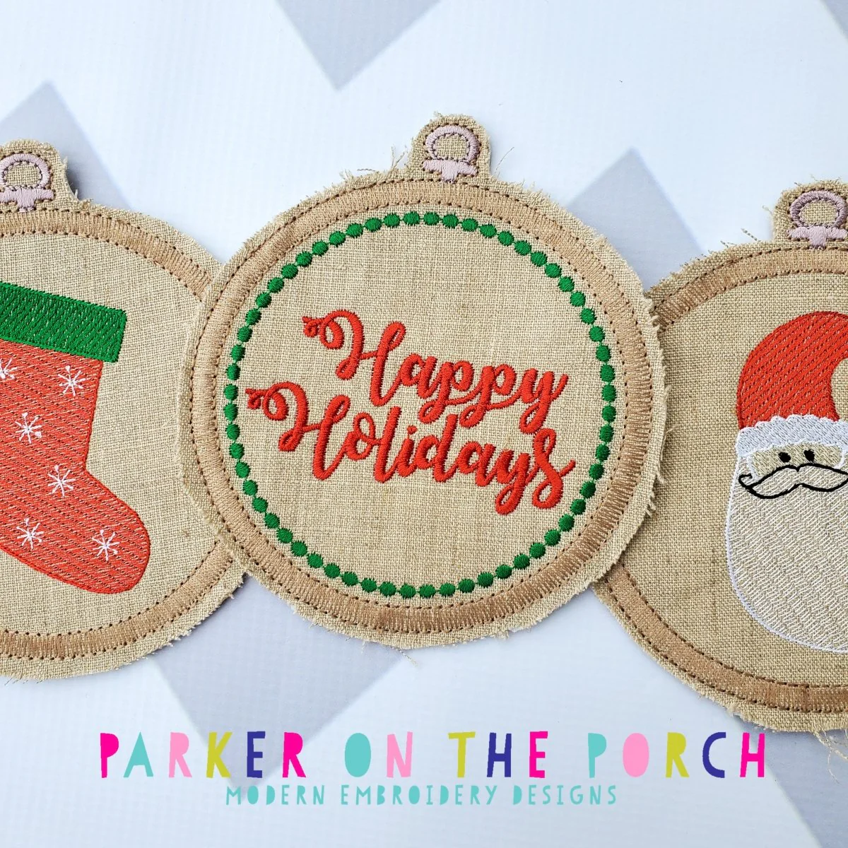 Digital Download- Embroidery Hoop Christmas Banner Set - Image 4