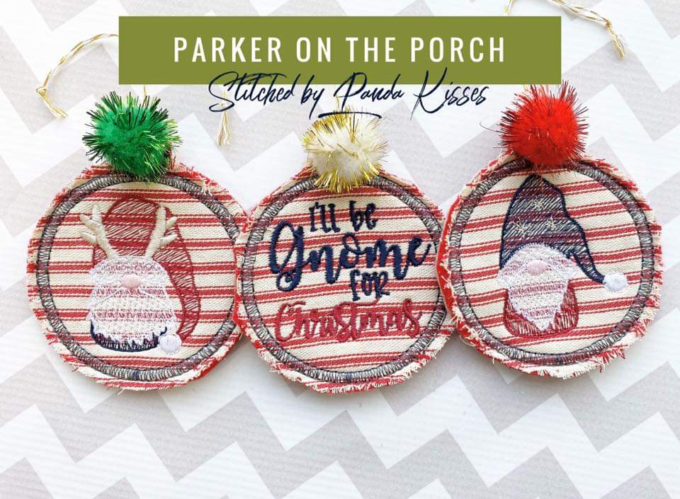 Digital Download- Embroidery Hoop Gnome Ornaments 2019 - Image 3
