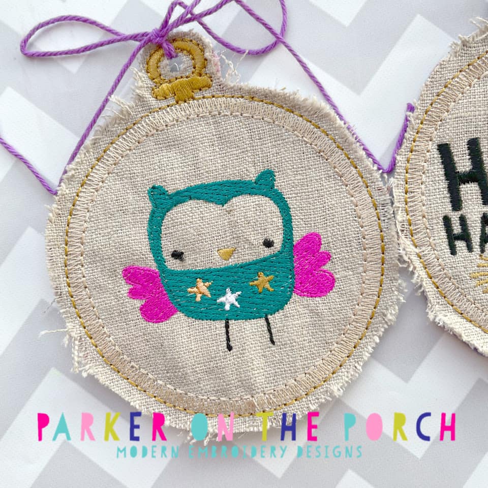 Digital Download- Embroidery Hoop Ornaments Happy Halloween - Image 2