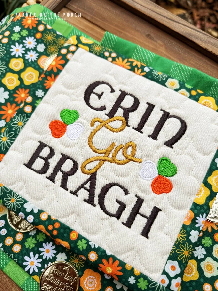 Digital Download - Erin Go Bragh Mini Quilt( SQUARE Single Stand ) - Image 3