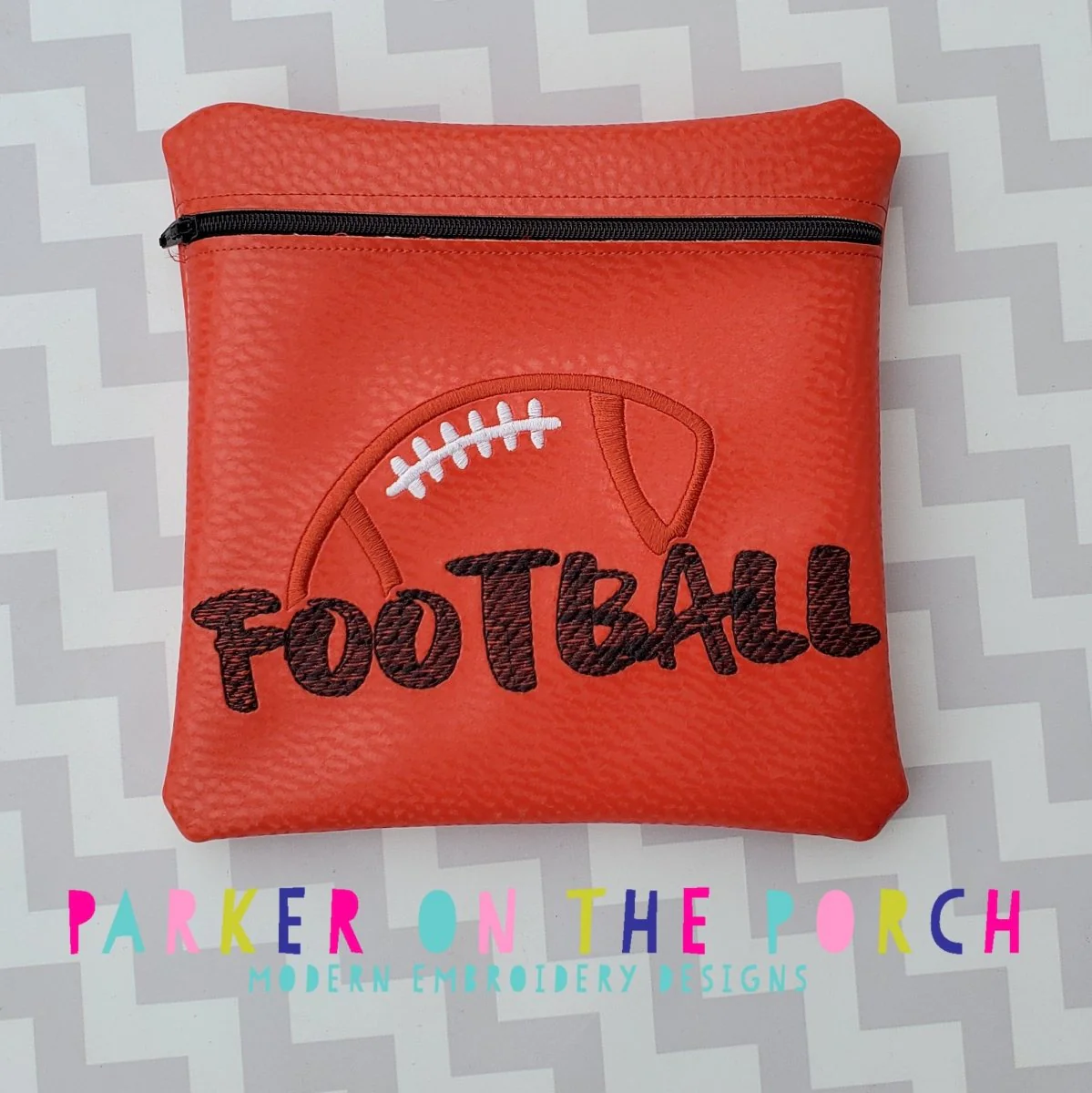 Digital Download - Football Square Zipper Bag
