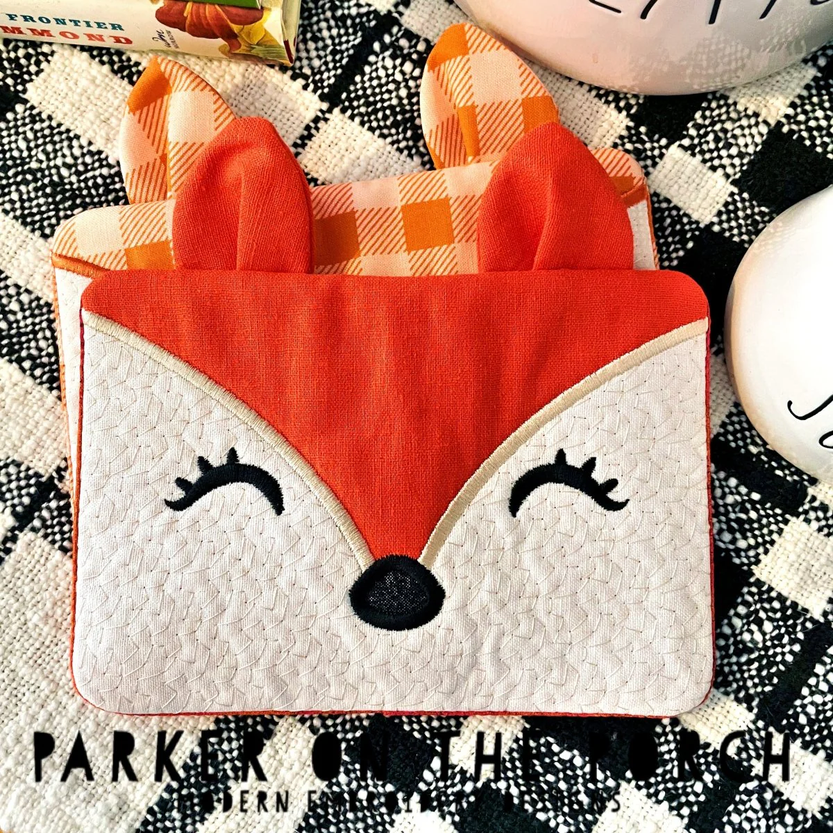 Digital Download- Fox Mug Rug - Image 2