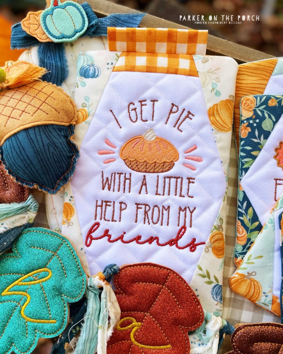 Digital Download - Friendsgiving Mini Quilt ( Single Stand ) - Image 2