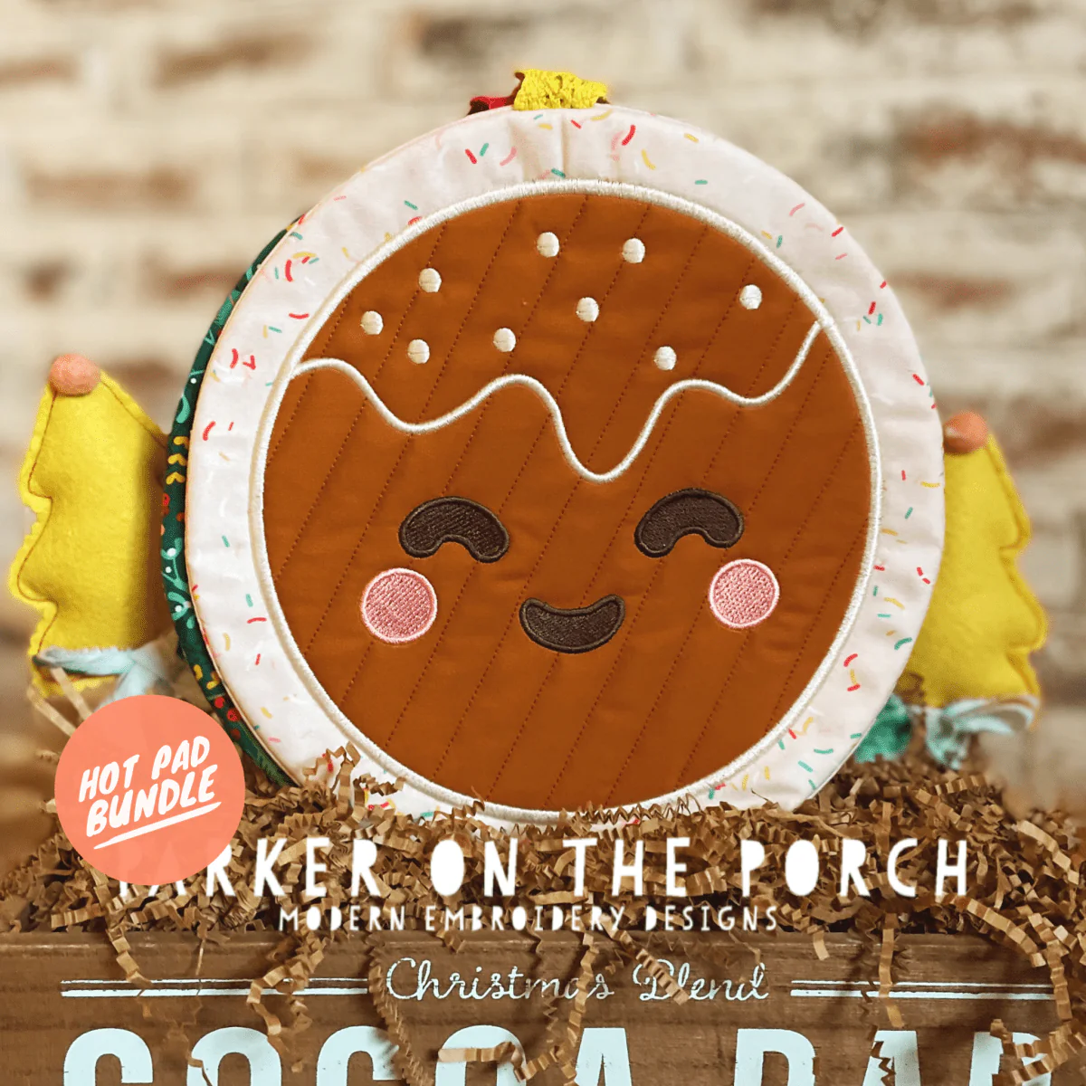 Digital Download - Gingerbread Cookies Collection- Hot Pads